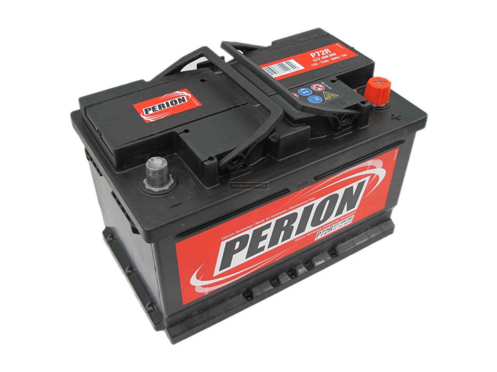 Autó Akkumulátor Perion 12V 72Ah Jobb+(572409) - Akku Expressz
