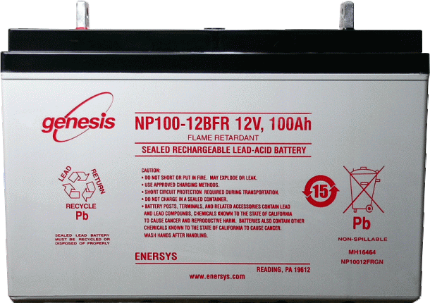 Genesis zselés akkumulátor 12V 100Ah NP100-12 A